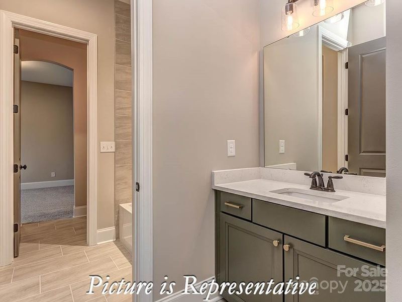 Furnished interior view inside a new home in , York (Image 8).