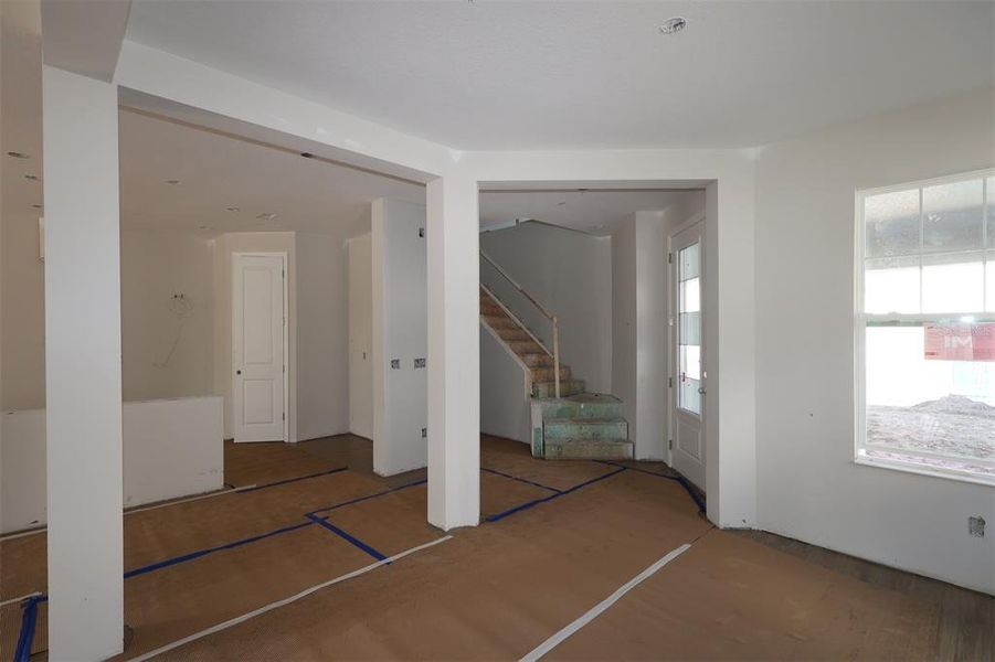 In-progress construction of a new home in Eden at Crossprairie, St. Cloud, FL (Image 19).