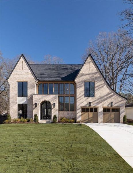 Front exterior of a new home in , Atlanta, GA, highlighting curb appeal (Image 1). Front exterior of a new home in , Atlanta, GA, highlighting curb appeal (Image 1).