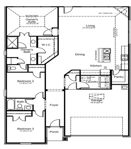 2D floor plan layout for the Wade by Cambridge Homes in Tinsley Meadows, Van Alstyne, TX (Image 4). 2D floor plan layout for the Wade by Cambridge Homes in Tinsley Meadows, Van Alstyne, TX (Image 4).