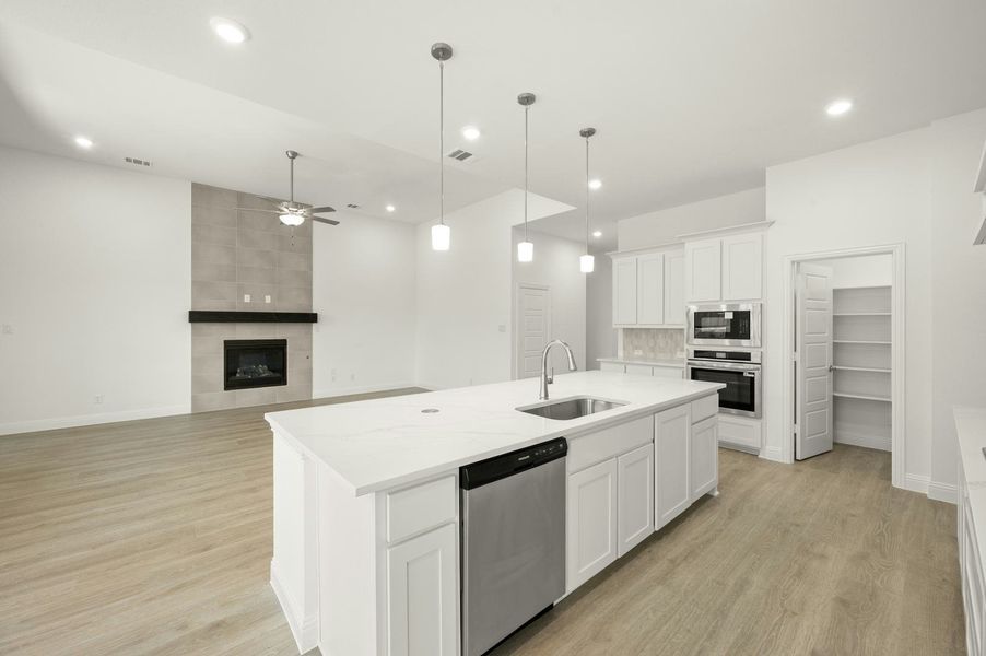 Furnished interior view inside a new home in Westside Preserve, Midlothian (Image 16).
