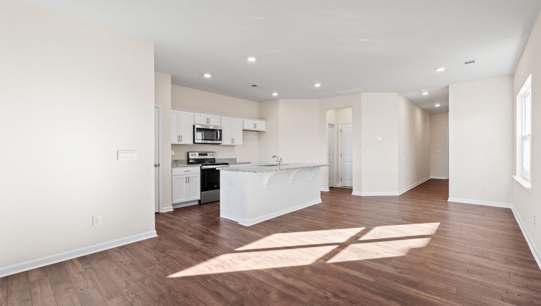 Furnished interior view inside a new home in Brookside Ridge Townhomes, Greer (Image 5).
