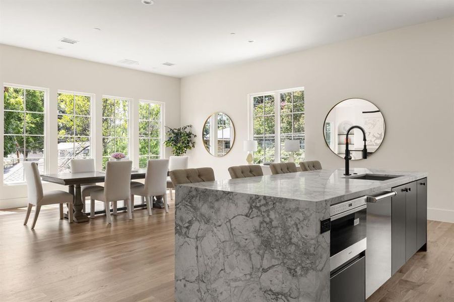 Furnished interior view inside a new home in , Dallas (Image 5).