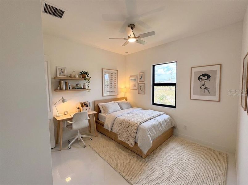 Furnished interior view inside a new home in , Cape Coral (Image 12). Furnished interior view inside a new home in , Cape Coral (Image 12).