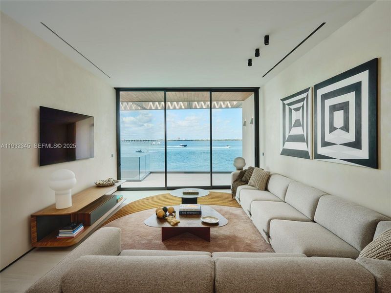 Furnished interior view inside a new home in , Miami (Image 9).