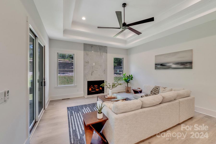 Furnished interior view inside a new home in , Charlotte (Image 37).