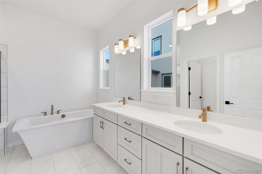 Furnished interior view inside a new home in Highlands Preserve, Mead (Image 13).