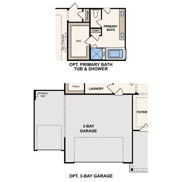 2D floor plan layout for the Cascade by Century Communities in Elm Estates, Angleton, TX (Image 4). 2D floor plan layout for the Cascade by Century Communities in Elm Estates, Angleton, TX (Image 4).