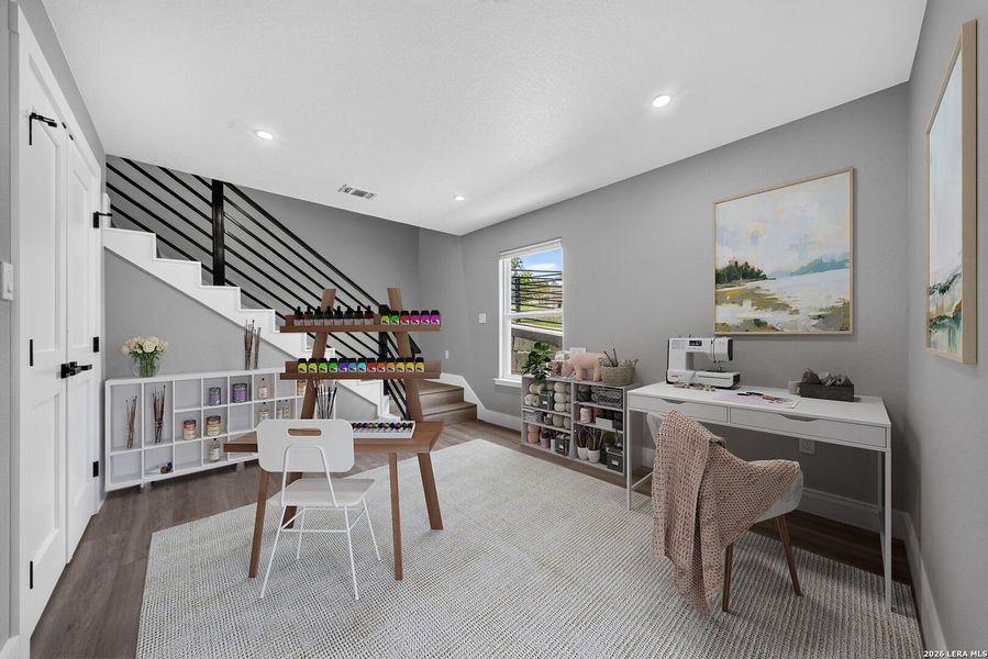 Furnished interior view inside a new home in , Kerrville (Image 38).