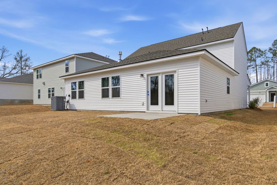 Exterior details and patio area of a home in Grand Arbor, Blythewood (Image 3).