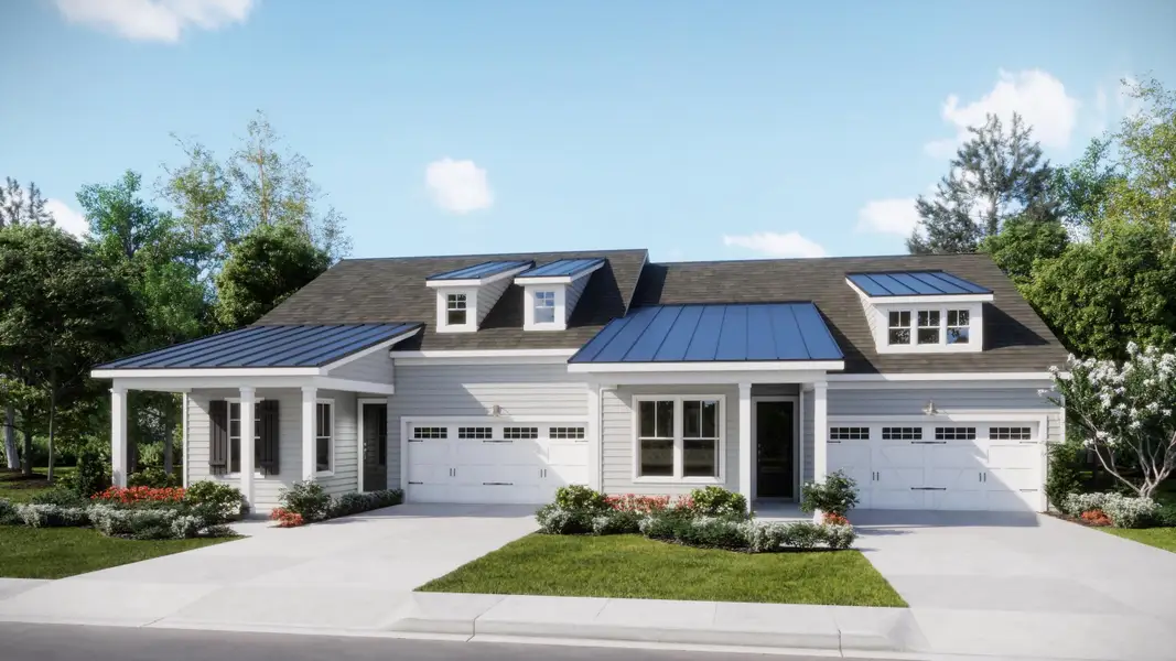 Front exterior of a new home in Carnes Crossroads, Summerville, SC, highlighting curb appeal (Image 1). Front exterior of a new home in Carnes Crossroads, Summerville, SC, highlighting curb appeal (Image 1).