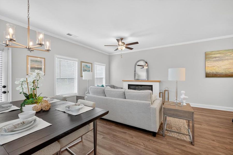 Furnished interior view inside a new home in Medlock Park, Austell (Image 39).