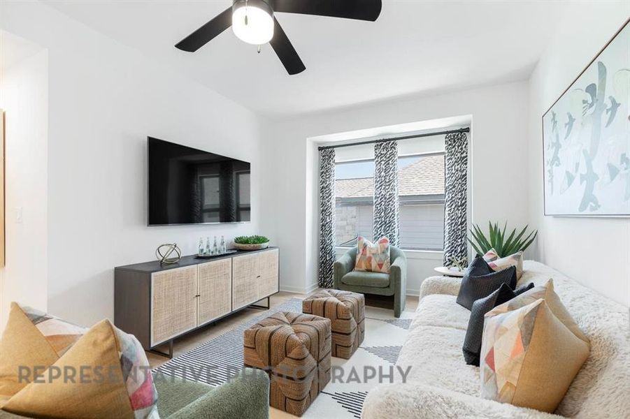 Furnished interior view inside a new home in Wildflower Ranch: 50ft. lots, Dish (Image 5).