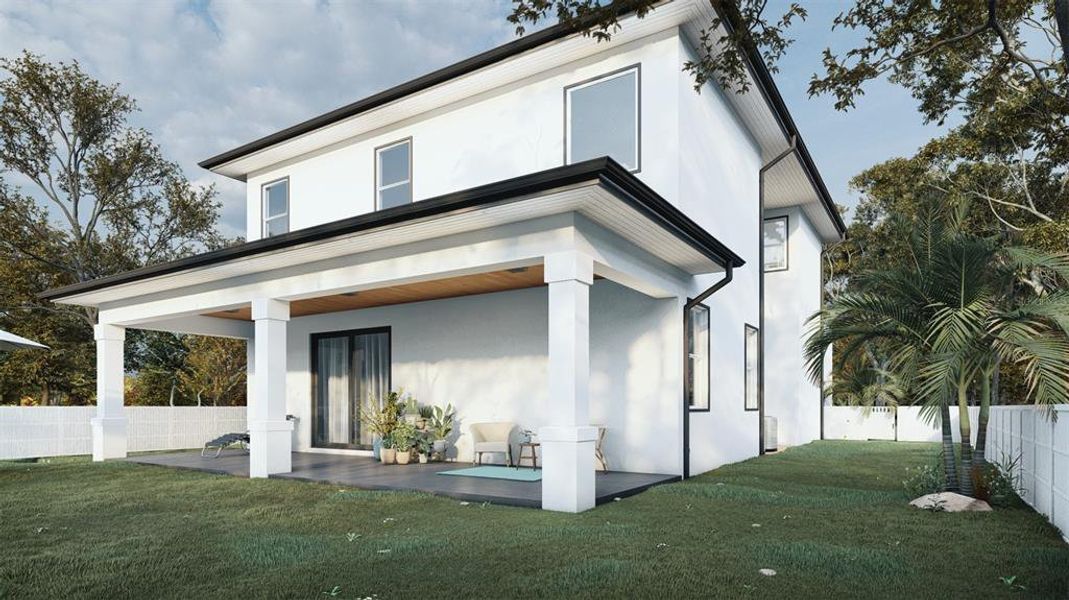 Front exterior of a new home in , Tampa, FL, highlighting curb appeal (Image 1).