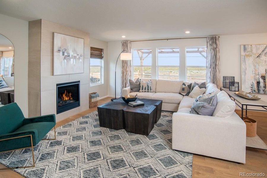 Furnished interior view inside a new home in Legato, Commerce City (Image 5).