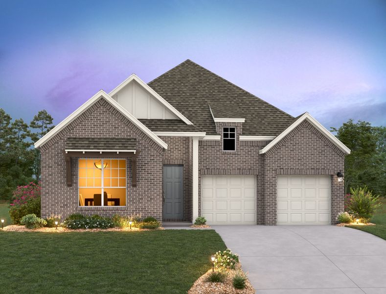 Representative exterior photo of a completed home built from the Waterville by Ashton Woods in The Trails at Carmel, Pflugerville, TX (Image 32).