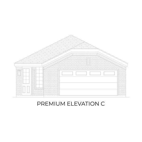 Representative rendering of the exterior for the Pierce Select F by First Texas Homes (Image 5).