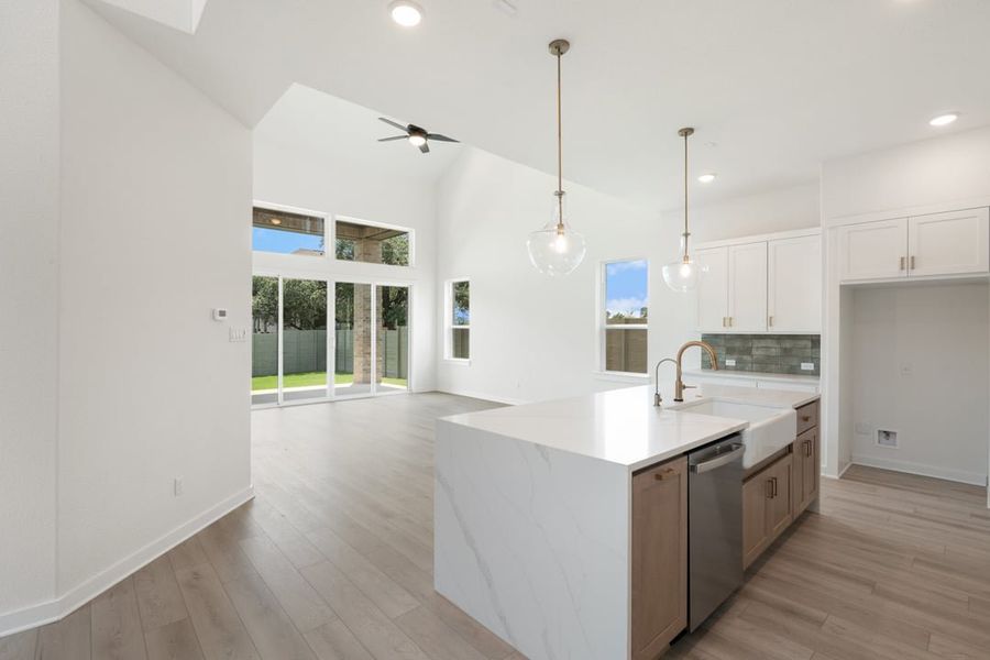 Furnished interior view inside a new home in Arbor Collection At Wolf Ranch, Georgetown (Image 7).