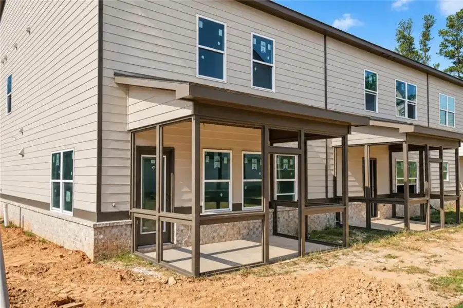 Exterior details and patio area of a home in , Norcross (Image 3). Exterior details and patio area of a home in , Norcross (Image 3).