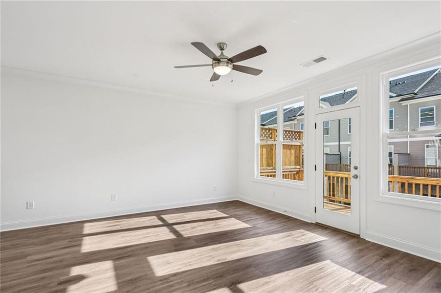 Spacious, unfurnished interior of a new home in Evanshire Townhomes, Duluth (Image 26).