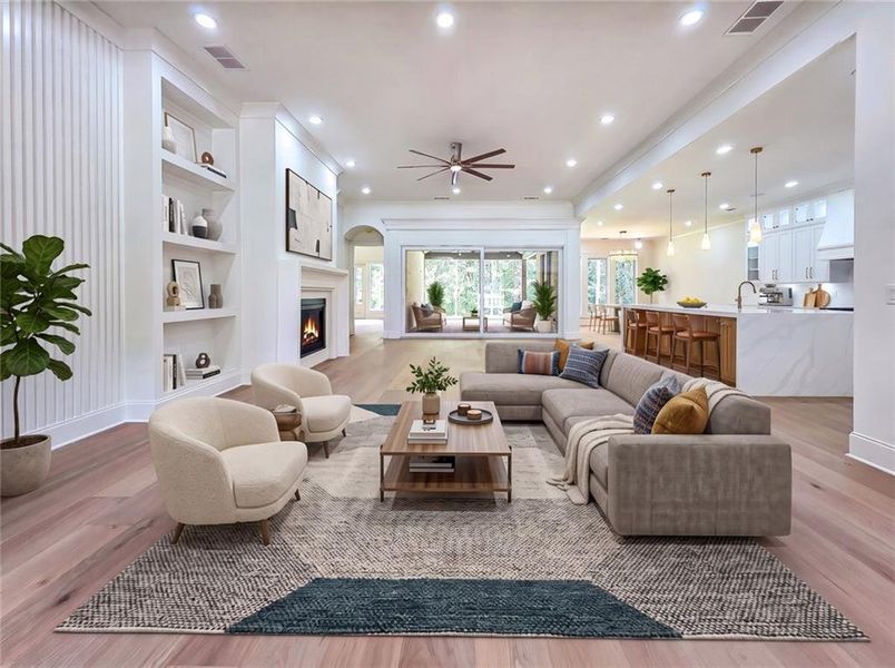 Furnished interior view inside a new home in , Winder (Image 13).