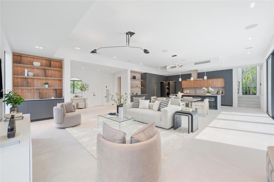 Furnished interior view inside a new home in , Miami (Image 11).