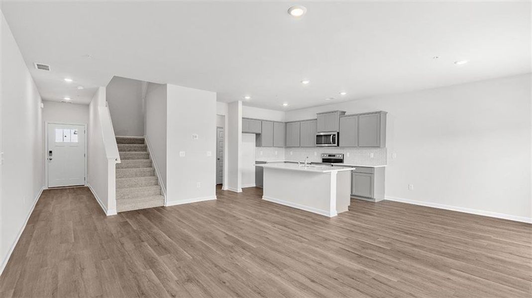 Spacious, unfurnished interior of a new home in Echo Glen, Stockbridge (Image 21). Spacious, unfurnished interior of a new home in Echo Glen, Stockbridge (Image 21).