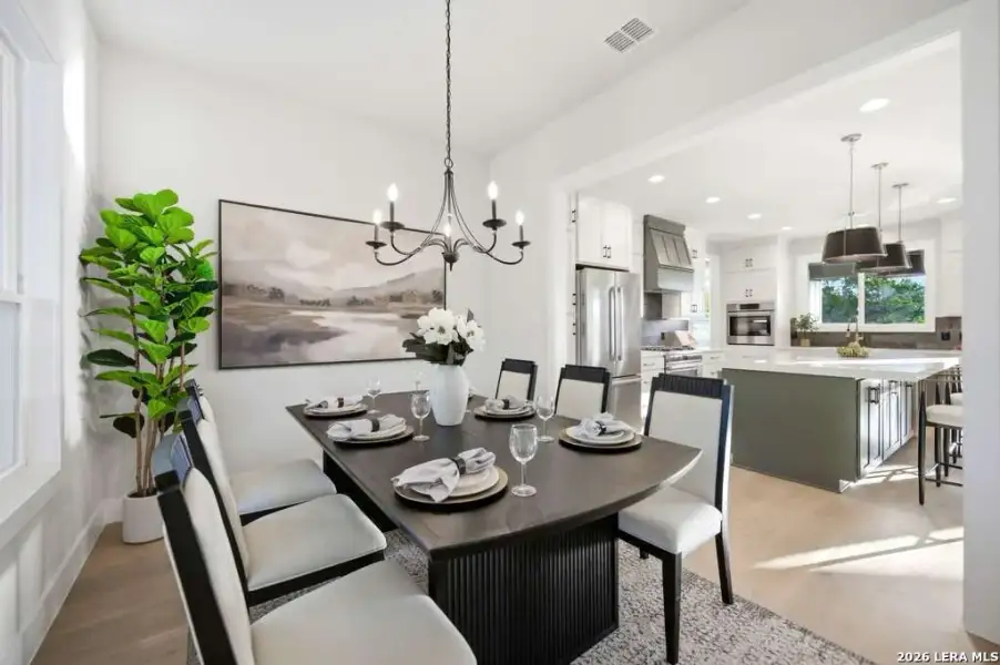 Furnished interior view inside a new home in , Fischer (Image 14).