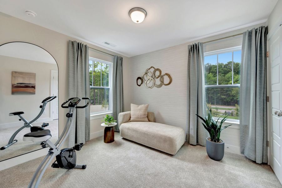 Representative furnished interior of a home built from the Valencia II by Mattamy Homes in Ashmore Townes, Garner (Image 17). Representative furnished interior of a home built from the Valencia II by Mattamy Homes in Ashmore Townes, Garner (Image 17).