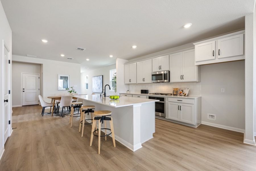 Representative furnished interior of a home built from the Granbury by Ashton Woods in Berry Creek Highlands, Georgetown (Image 16). Representative furnished interior of a home built from the Granbury by Ashton Woods in Berry Creek Highlands, Georgetown (Image 16).