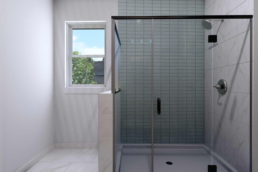 Representative interior finishes for a home built from the The Katy by David Weekley Homes in Mayfair - Select Garden Series, New Braunfels (Image 16).