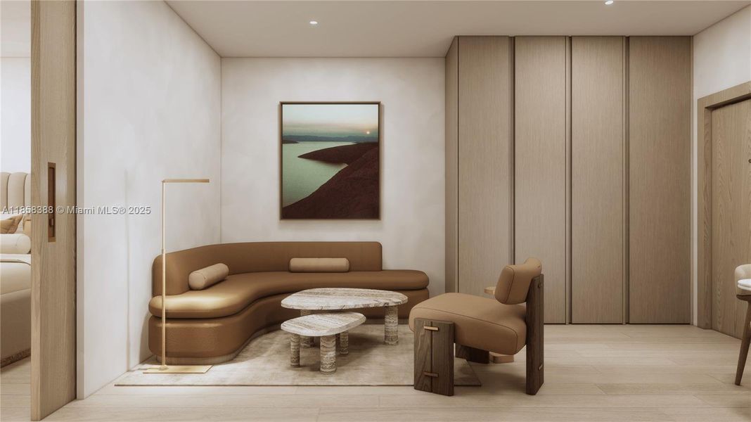 Furnished interior view inside a new home in , Miami (Image 7).