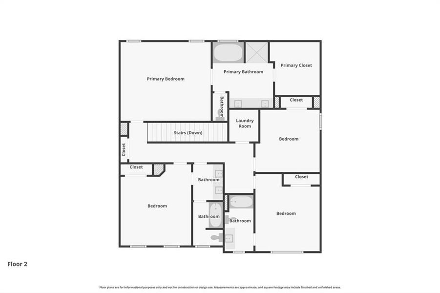 2D floor plan layout of this home in Waterhaven, Cumming, GA (Image 6).