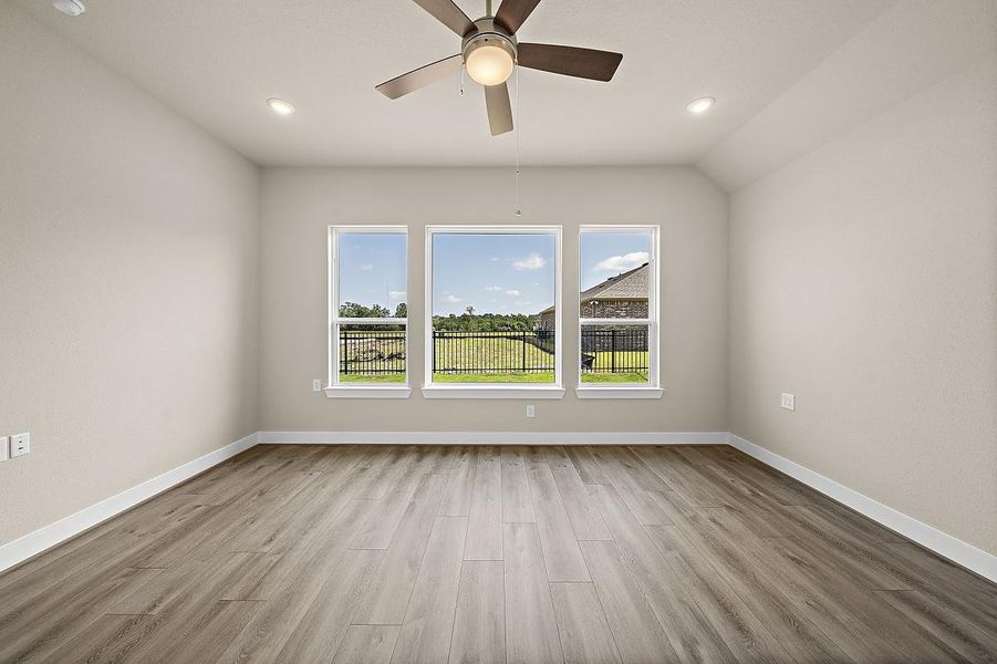 Representative unfurnished interior of a home built from the Daisy by Caldwell Homes in Chambers Creek, Willis (Image 15). Representative unfurnished interior of a home built from the Daisy by Caldwell Homes in Chambers Creek, Willis (Image 15).