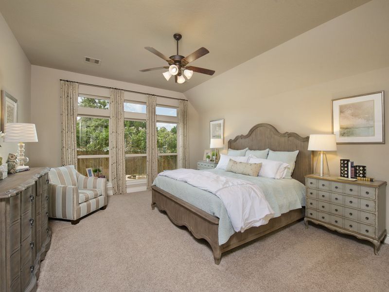 Representative furnished interior of a home built from the 2935W by Perry Homes in Meridiana, Rosharon (Image 9).