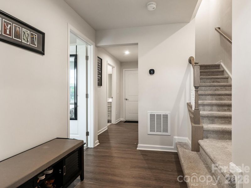 Furnished interior view inside a new home in Stone Creek Townhomes, Matthews (Image 5).
