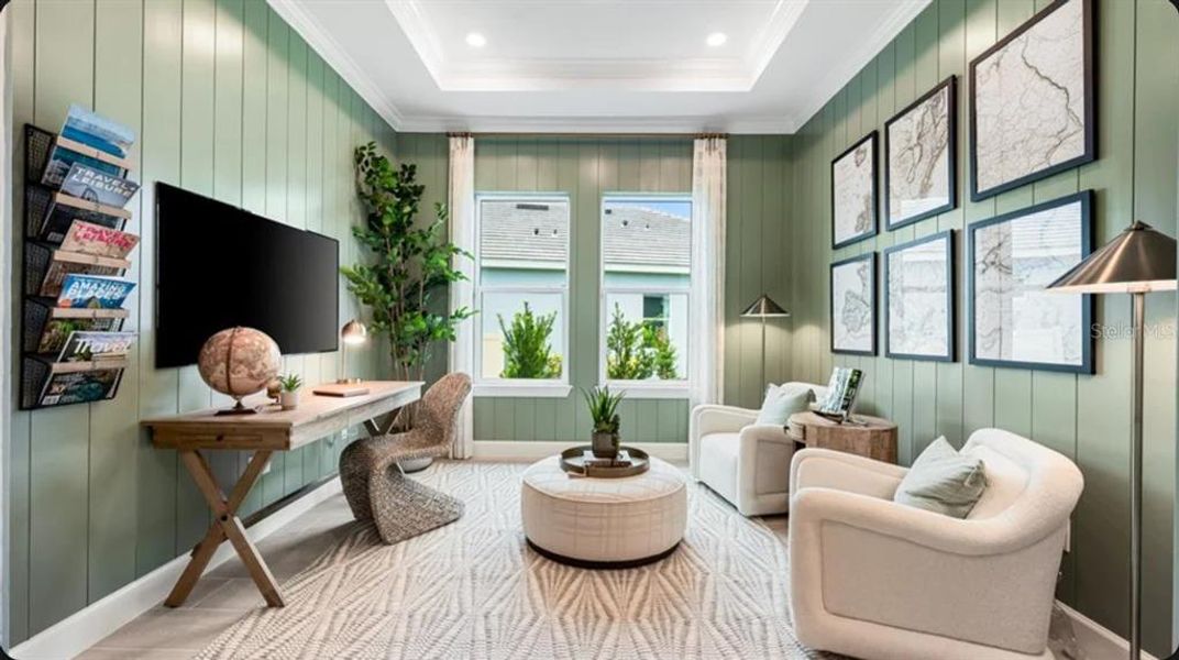 Furnished interior view inside a new home in Skye Ranch Community Group Page, Sarasota (Image 8). Furnished interior view inside a new home in Skye Ranch Community Group Page, Sarasota (Image 8).