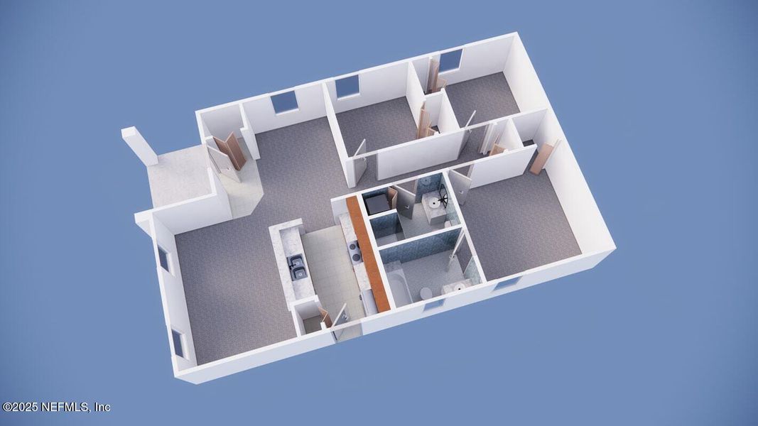 2D floor plan layout of this home in , Jacksonville, FL (Image 3).