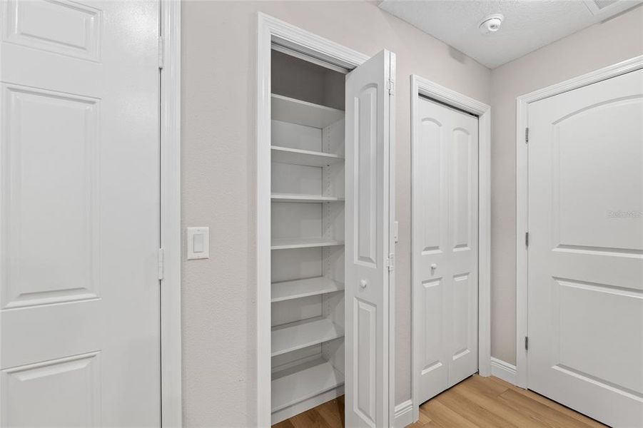 Pantry with custom closets