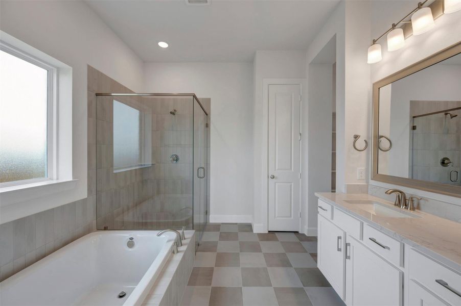 Furnished interior view inside a new home in Brookewater - Ascent Collection, Rosenberg (Image 11).