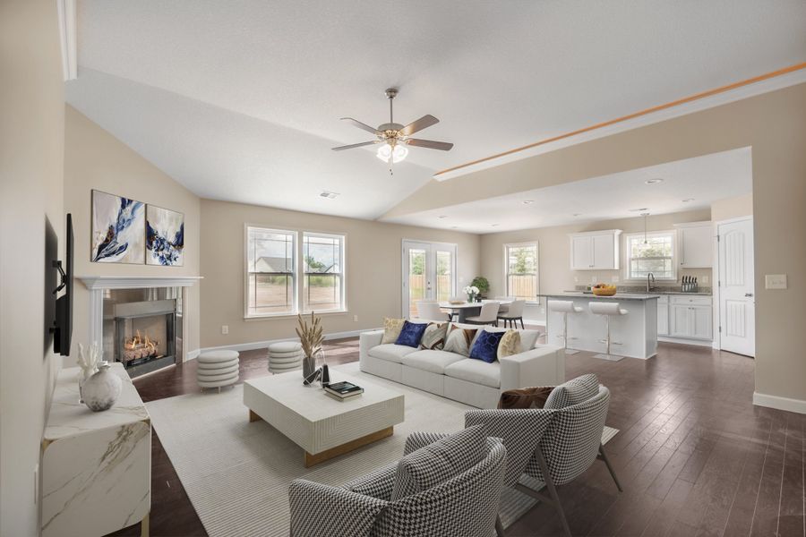 Representative furnished interior of a home built from the Sage by Enchanted Homes in Ballentine Ridge, Lyman (Image 5).