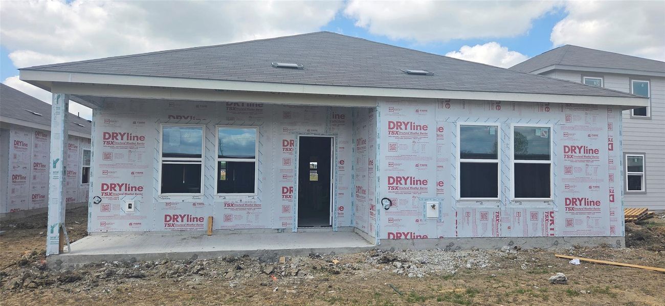 In-progress construction of a new home in Cedar Pointe, Crosby, TX (Image 16).
