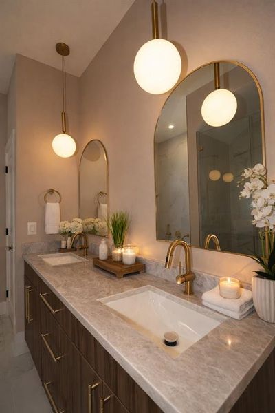 Furnished interior view inside a new home in , Tampa (Image 19).