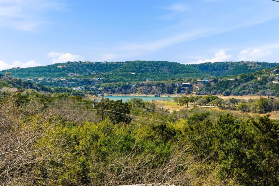 Mountain view with a large body of water