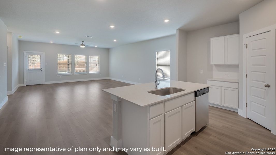 Furnished interior view inside a new home in Brookstone Creek, San Antonio (Image 4).