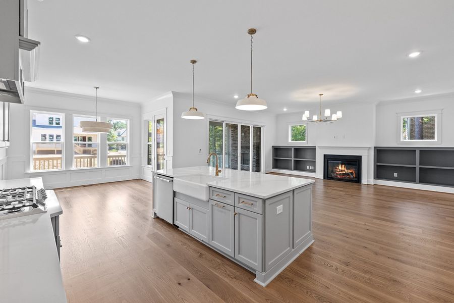 Representative furnished interior of a home built from the The Emerson by RobuckHomes in Stonehenge, Raleigh (Image 112).