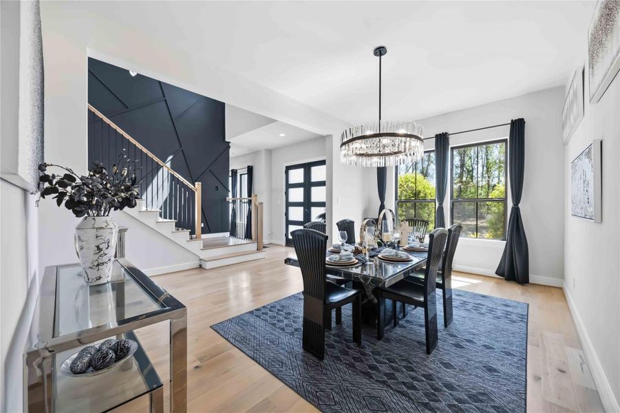 Furnished interior view inside a new home in Artavia, Conroe (Image 45).