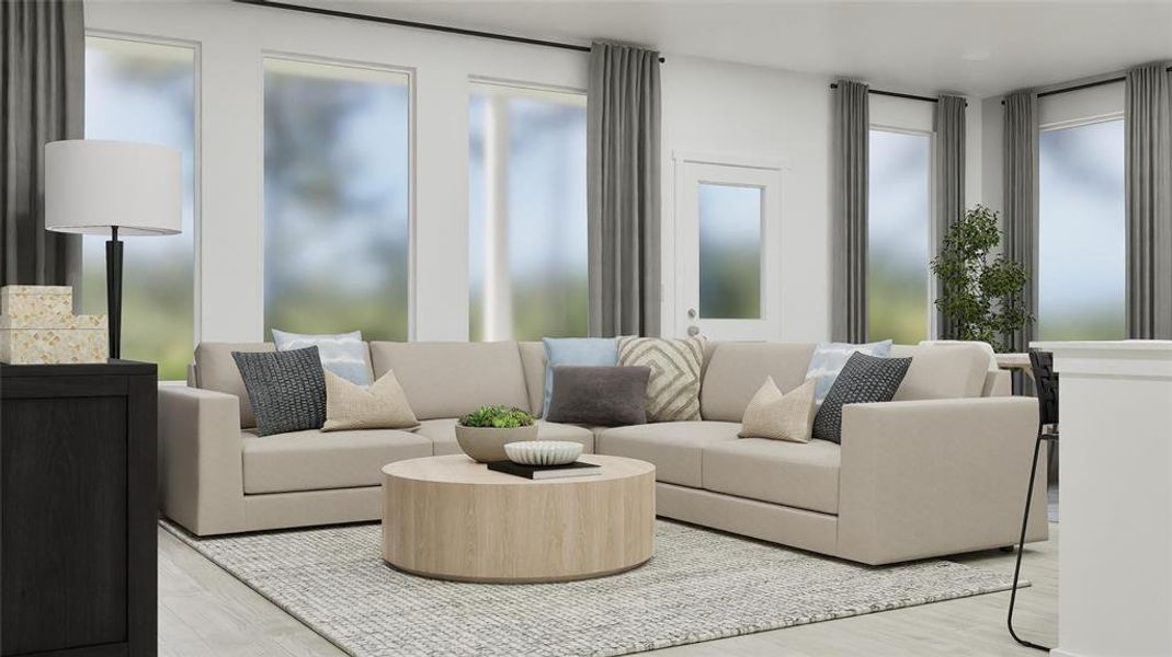 Furnished interior view inside a new home in , Pilot Point (Image 3).