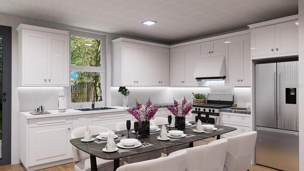 Furnished interior view inside a new home in , Holiday (Image 4).