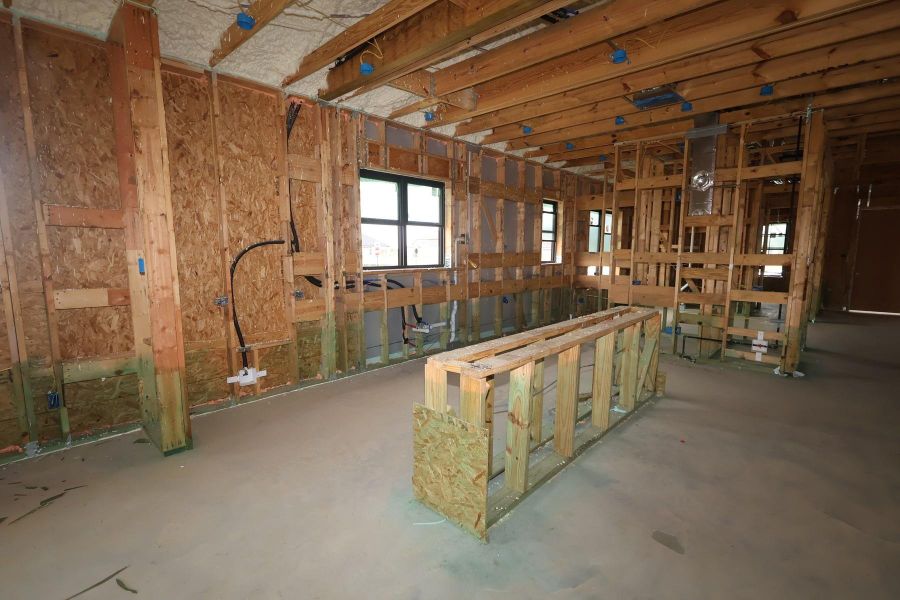 In-progress construction of a new home in Riceland - Summit Collection, Mont Belvieu, TX (Image 6). In-progress construction of a new home in Riceland - Summit Collection, Mont Belvieu, TX (Image 6).